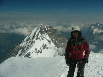 写真:メンヒ登頂（たぬ）