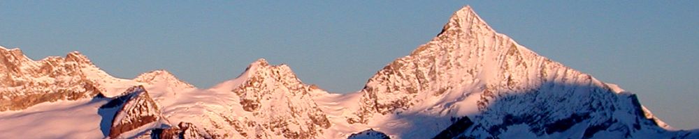 写真:グリンデルワルトとツェルマットでスキー(2001年冬)