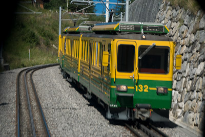 ヴェンゲルン・アルプ鉄道(WAB)列車