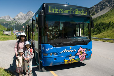 ウンター湖[Untersee]行きのバス