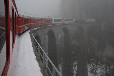 冬のランドヴァッサー橋