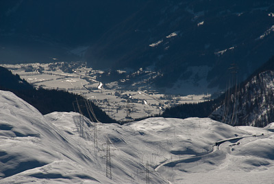 ラガルブのスキーとラーゴビアンコ（2010年12月31日）