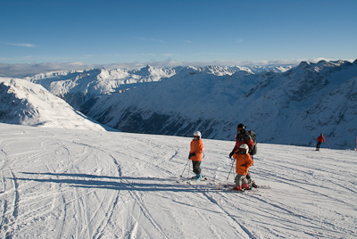写真:コルヴァッチでスキー