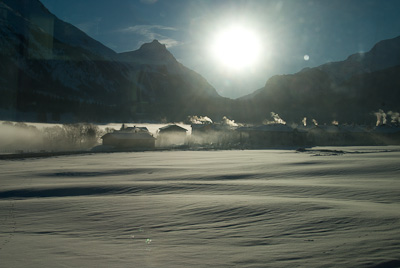 写真:冬の氷河急行1　クールへ